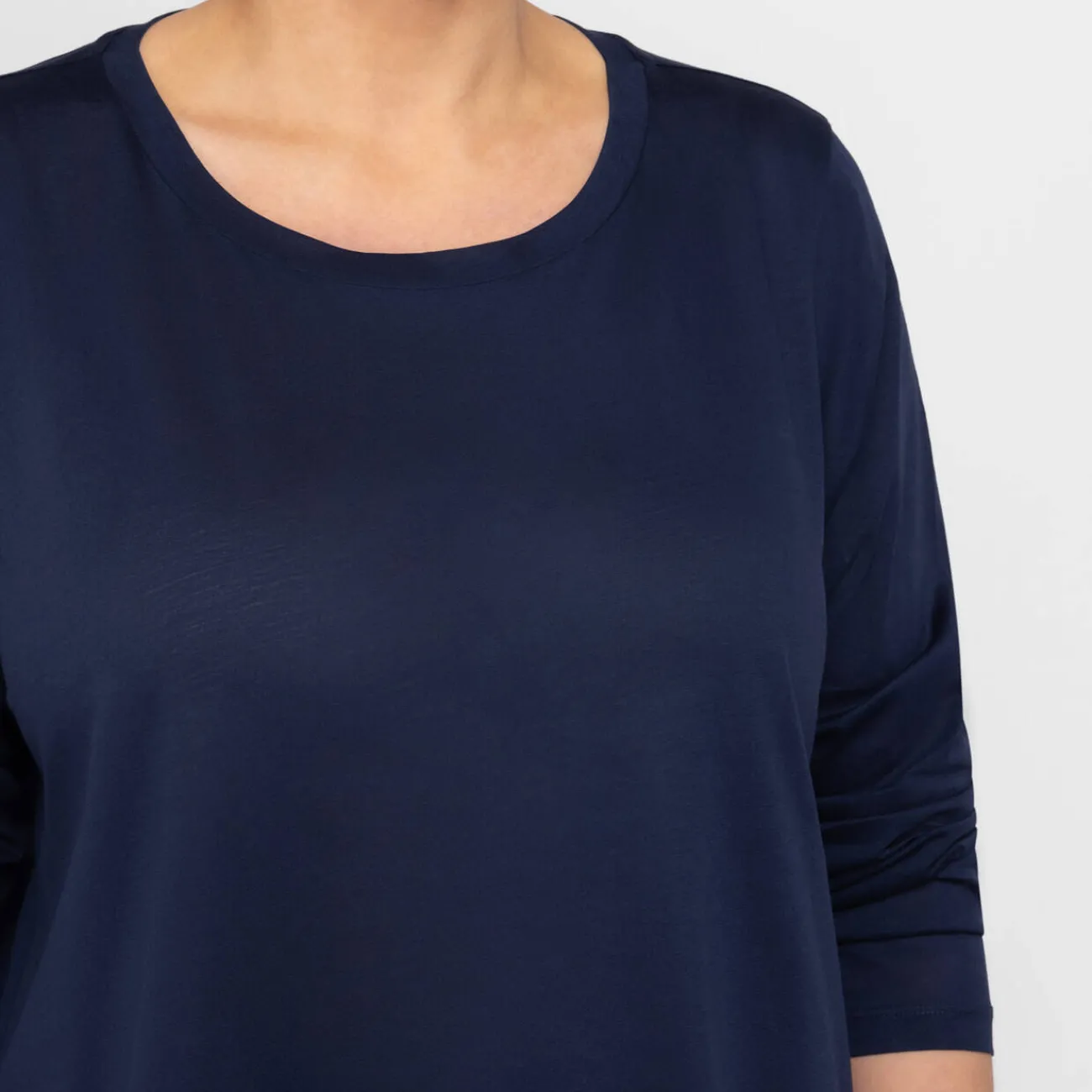 Clearance Marina Rinaldi Sport Marina Rinaldi Cotton Jersey T-Shirt Navy