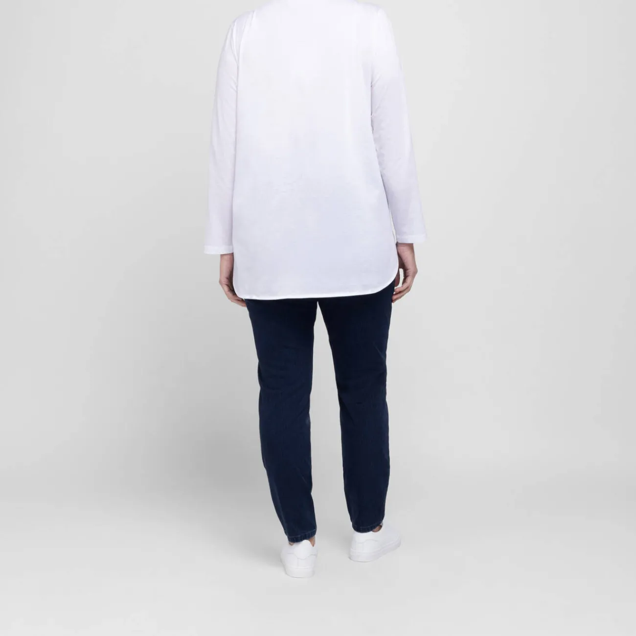 Fashion Marina Rinaldi Sport Marina Rinaldi Cotton Jersey T-Shirt White