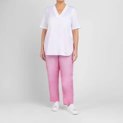 Clearance Marina Rinaldi Cotton Jersey T-Shirt White