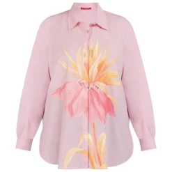 Online Marina Rinaldi Cotton Poplin Shirt Pink