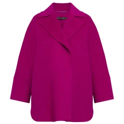 Online Marina Rinaldi Double Faced Wool Coat Cyclamen
