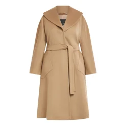 Clearance Marina Rinaldi Double Face Wool Coat Champagne