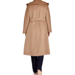 Clearance Marina Rinaldi Double Face Wool Coat Champagne