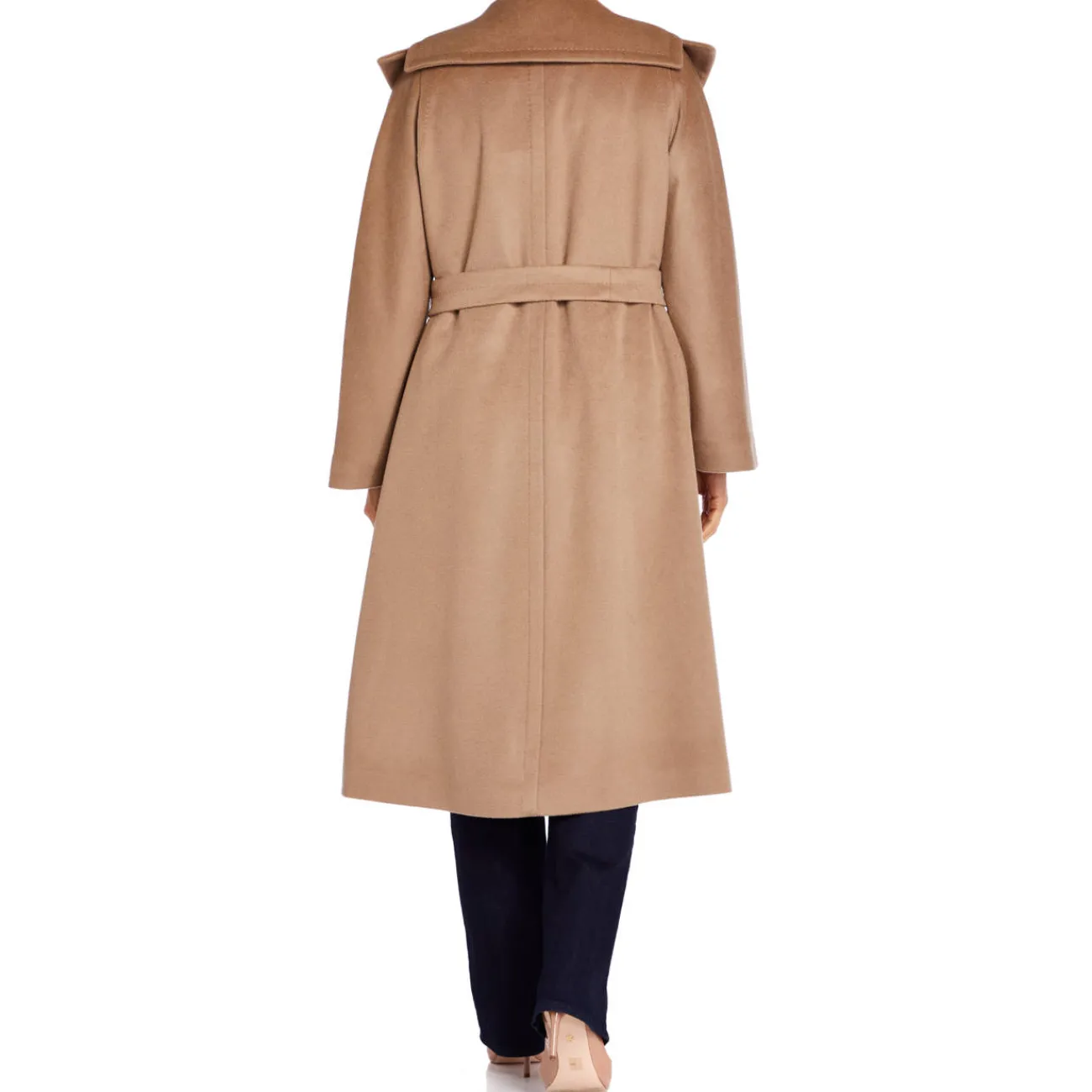 Clearance Marina Rinaldi Double Face Wool Coat Champagne