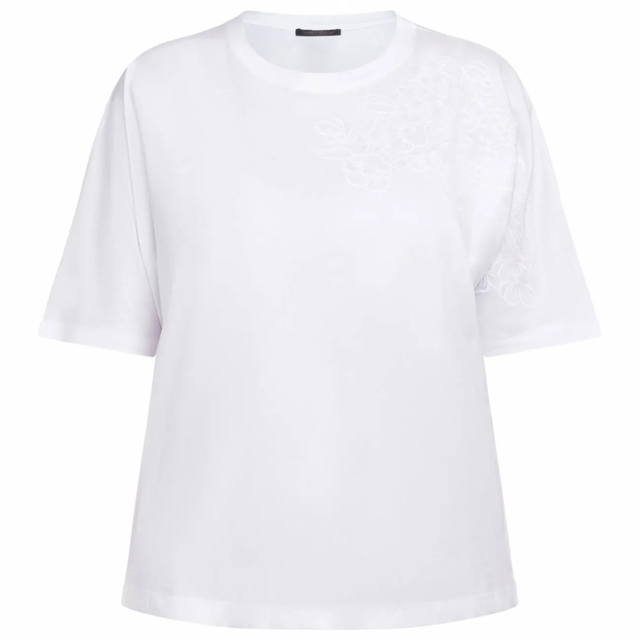 Outlet Marina Rinaldi Embroidered T-Shirt White