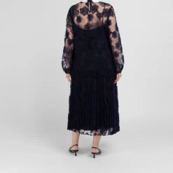 Sale Marina Rinaldi Embroidered Lace Collared Top