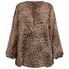 Outlet Marina Rinaldi Sport Marina Rinaldi Georgette Animal Print Tunic