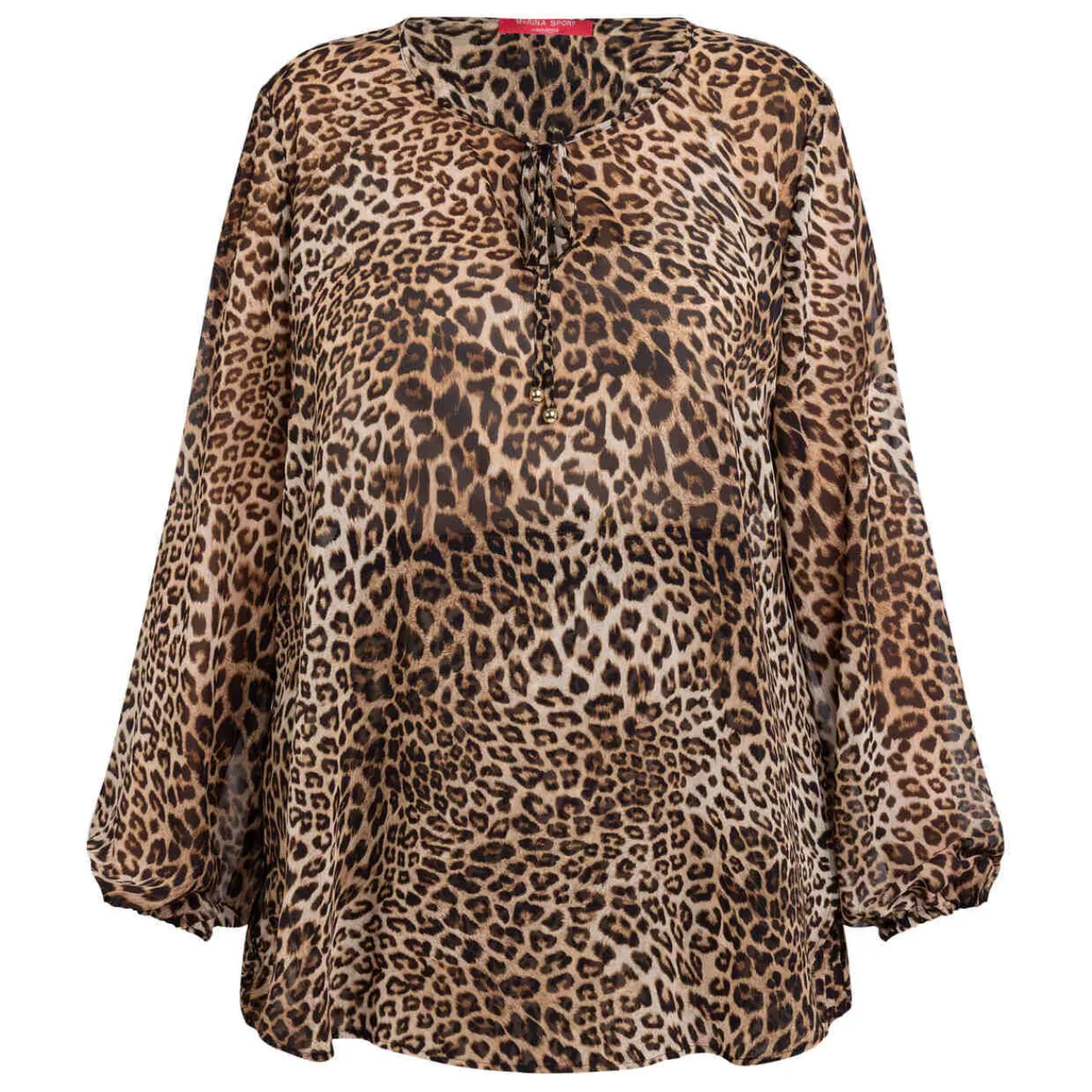 Outlet Marina Rinaldi Sport Marina Rinaldi Georgette Animal Print Tunic