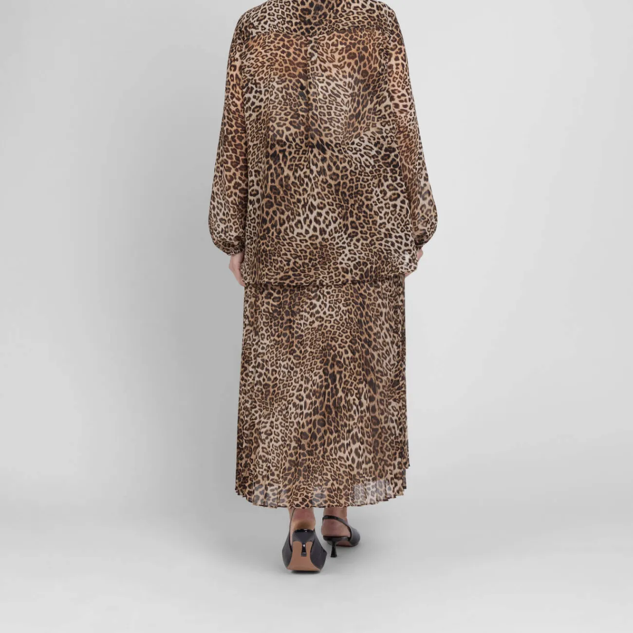 Outlet Marina Rinaldi Sport Marina Rinaldi Georgette Animal Print Tunic