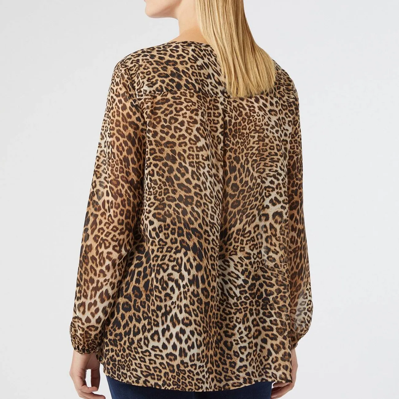 Outlet Marina Rinaldi Sport Marina Rinaldi Georgette Animal Print Tunic