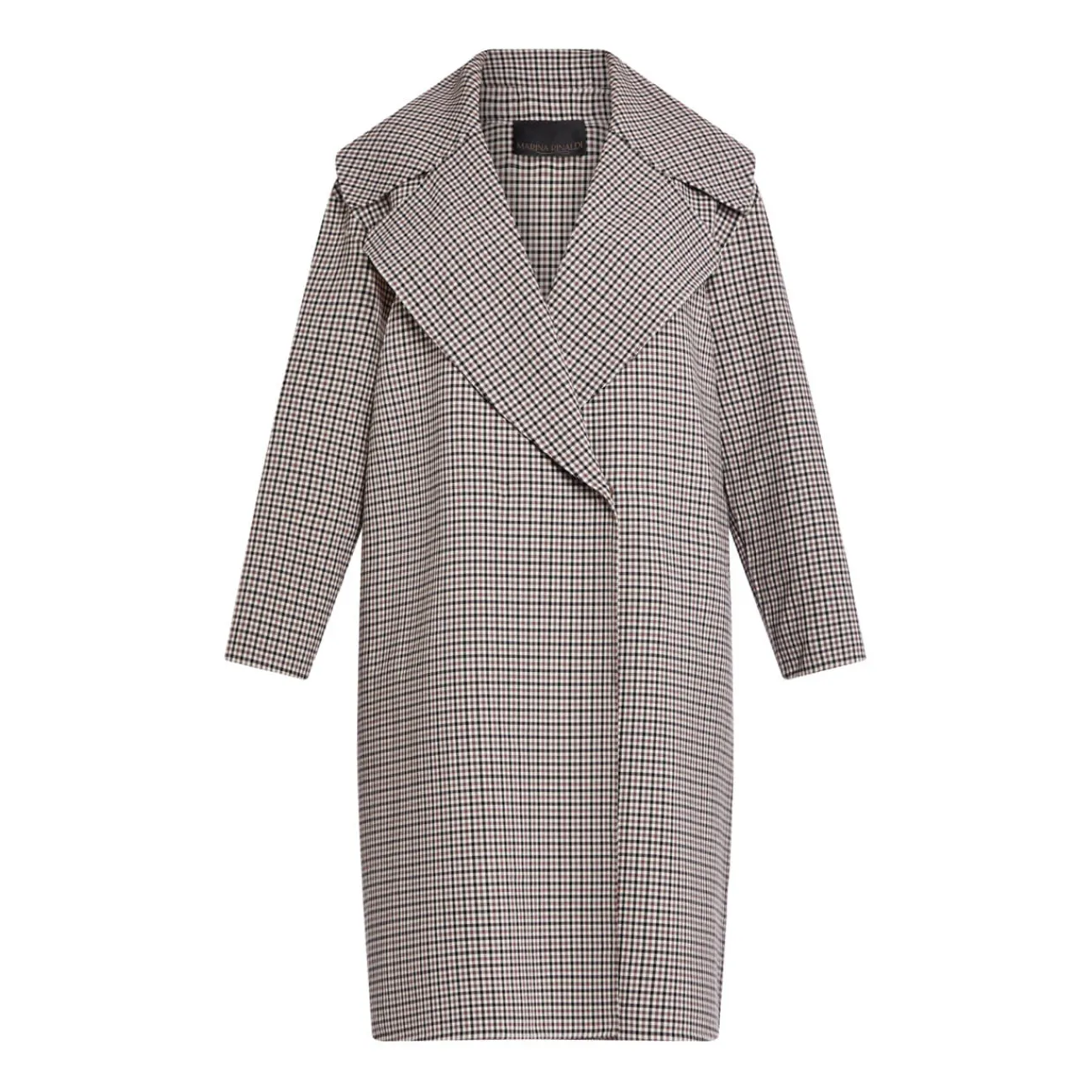 Clearance Marina Rinaldi Heritage Check Wool Coat