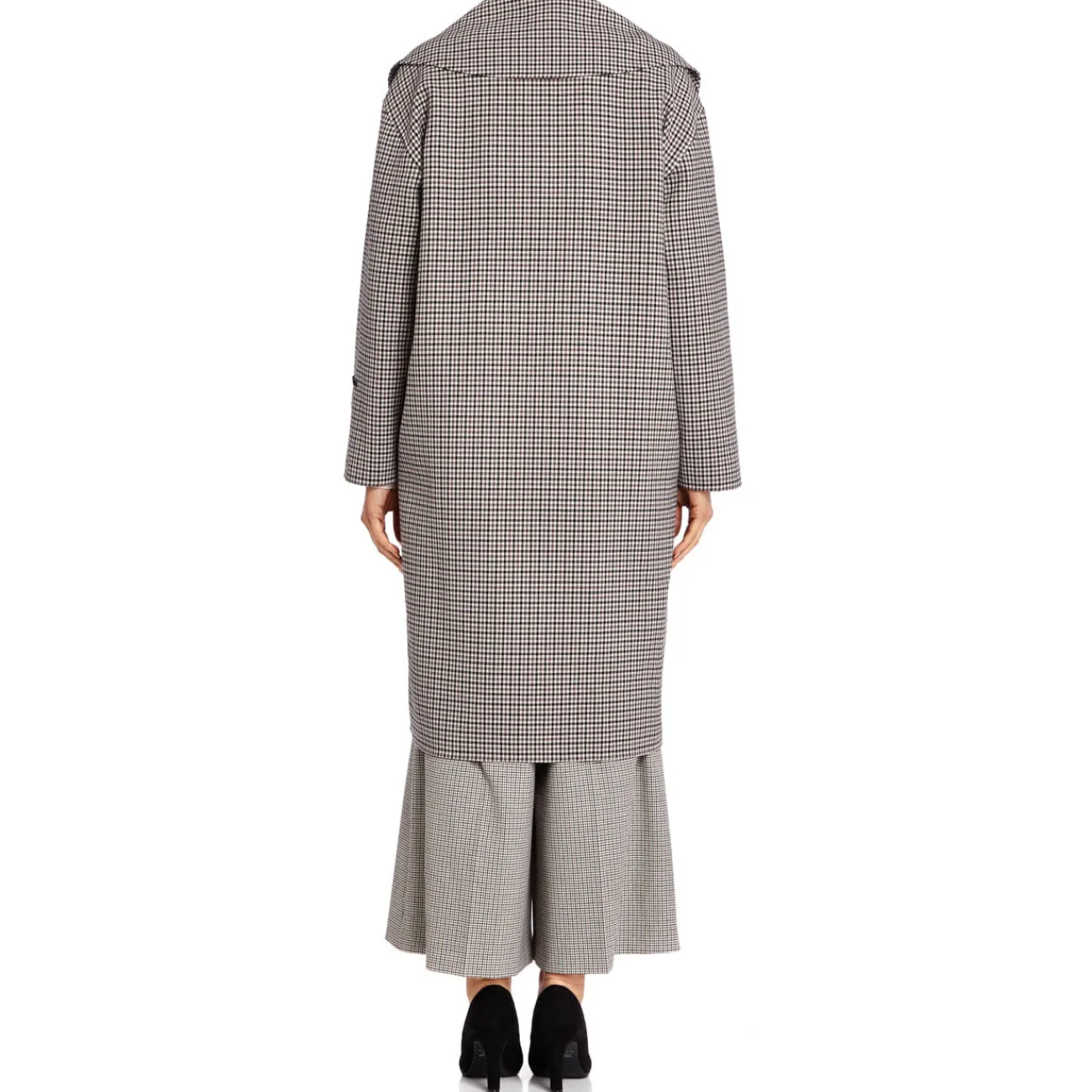 Clearance Marina Rinaldi Heritage Check Wool Coat