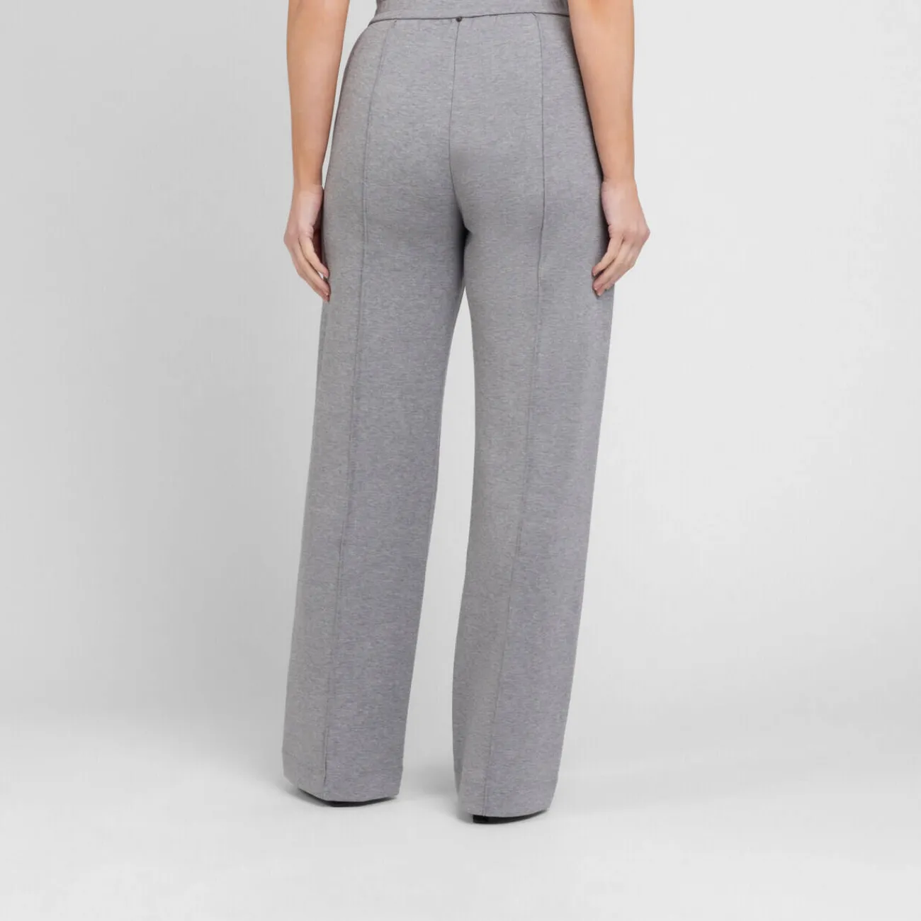 New Marina Rinaldi Jersey Trousers Marl Grey