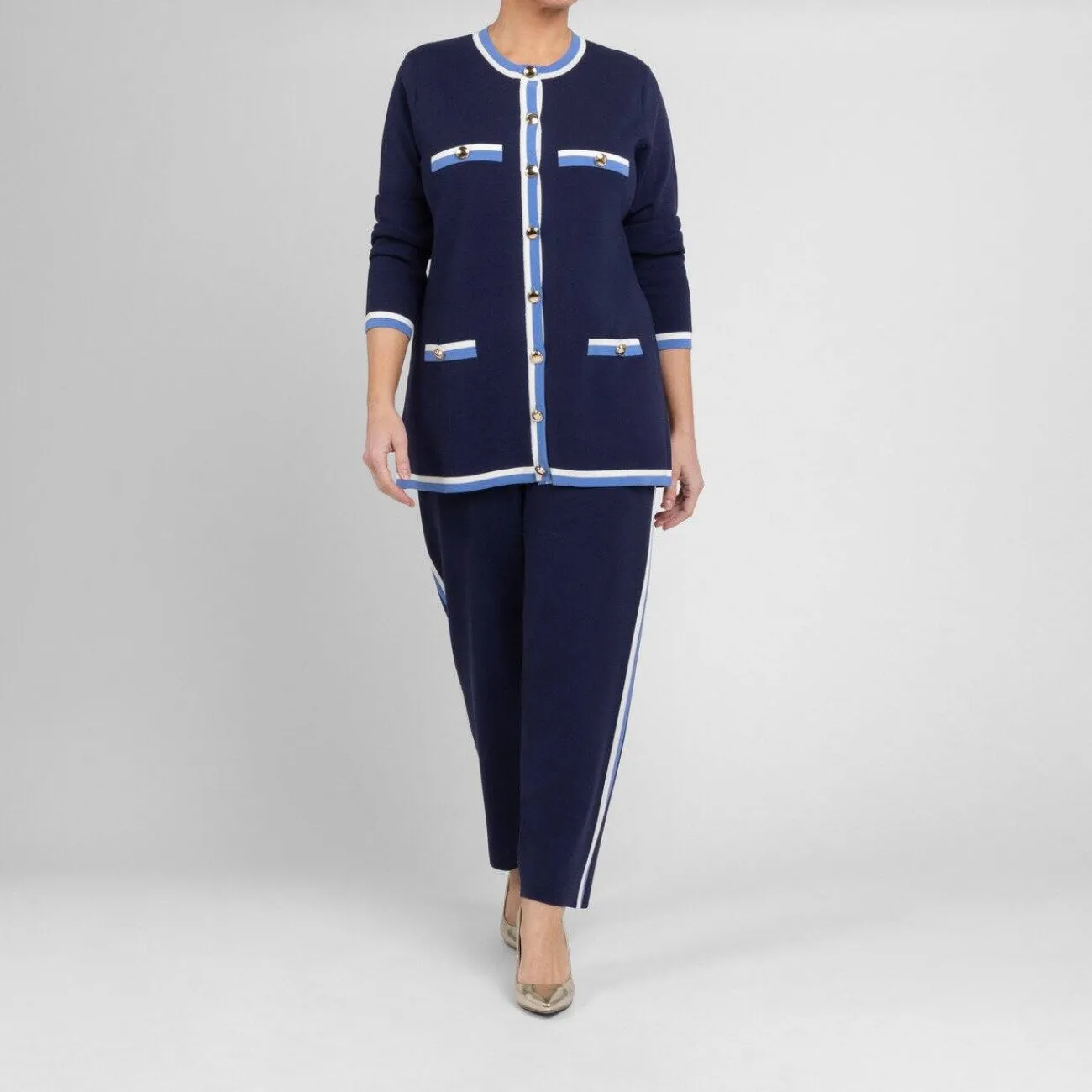 Best Marina Rinaldi Sport Marina Rinaldi Knitted Trousers Navy