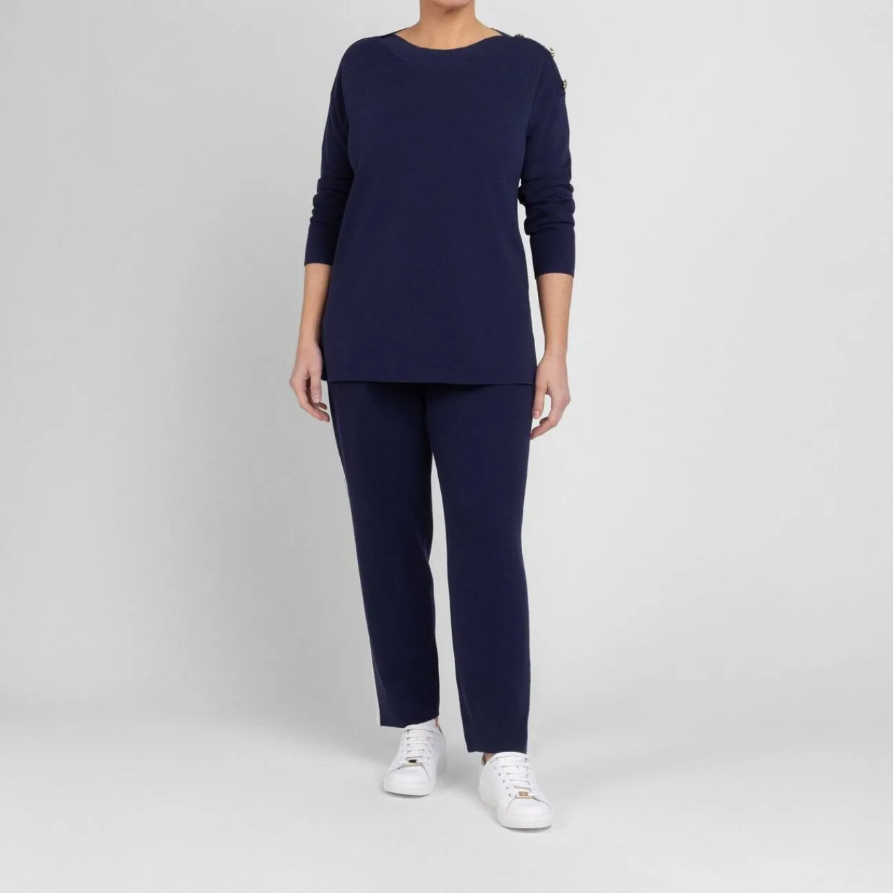 Best Marina Rinaldi Sport Marina Rinaldi Knitted Trousers Navy