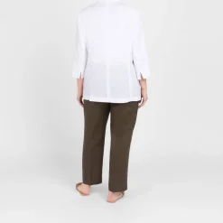 Fashion Marina Rinaldi Linen Blazer White