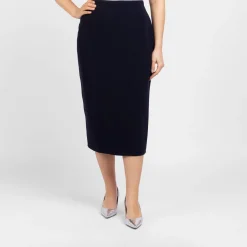 Sale Marina Rinaldi Elegante MARINA RINALDI NAVY PENCIL SKIRT