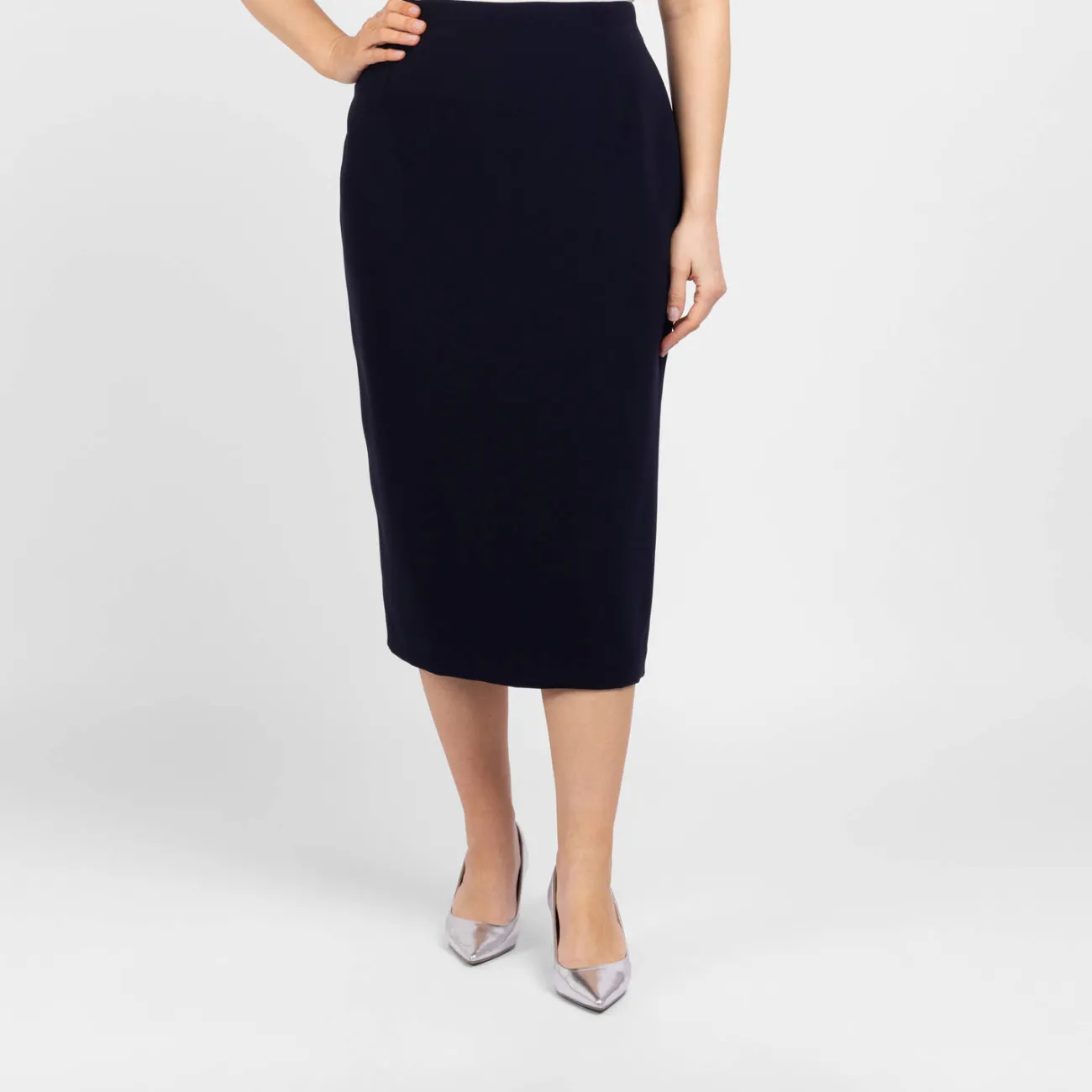 Sale Marina Rinaldi Elegante MARINA RINALDI NAVY PENCIL SKIRT