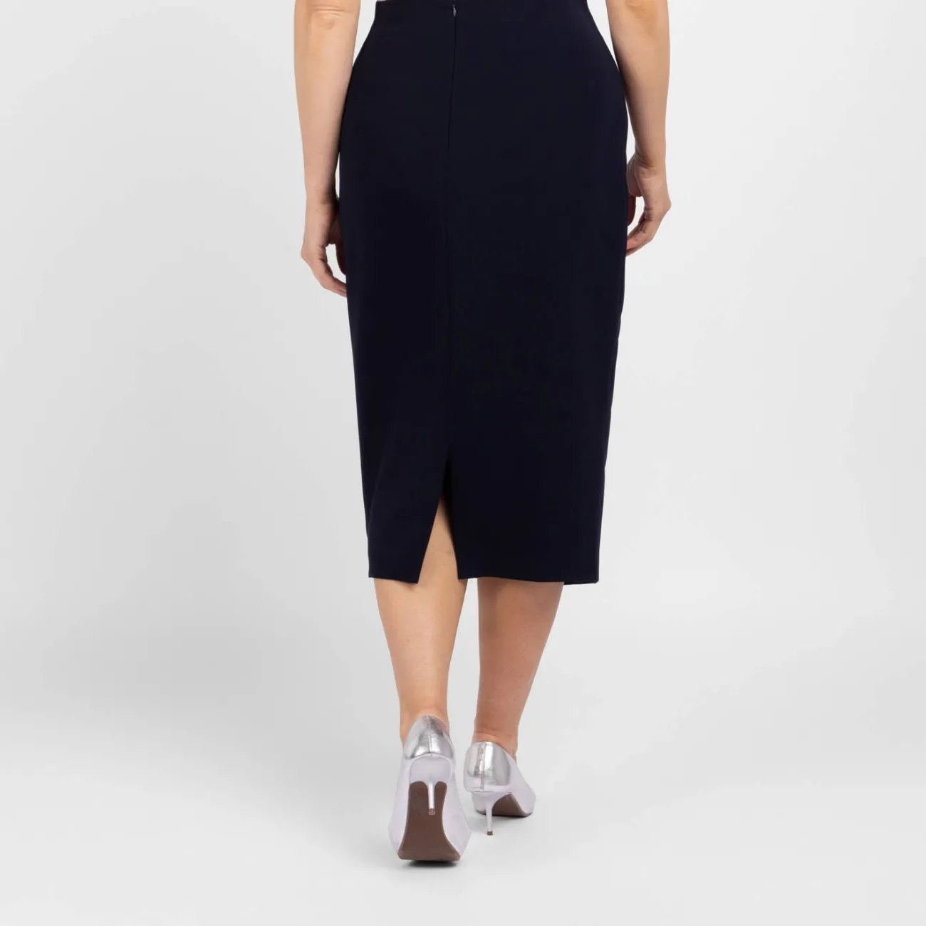 Sale Marina Rinaldi Elegante MARINA RINALDI NAVY PENCIL SKIRT