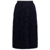 Discount Marina Rinaldi Pleated Midi Skirt Lace Navy