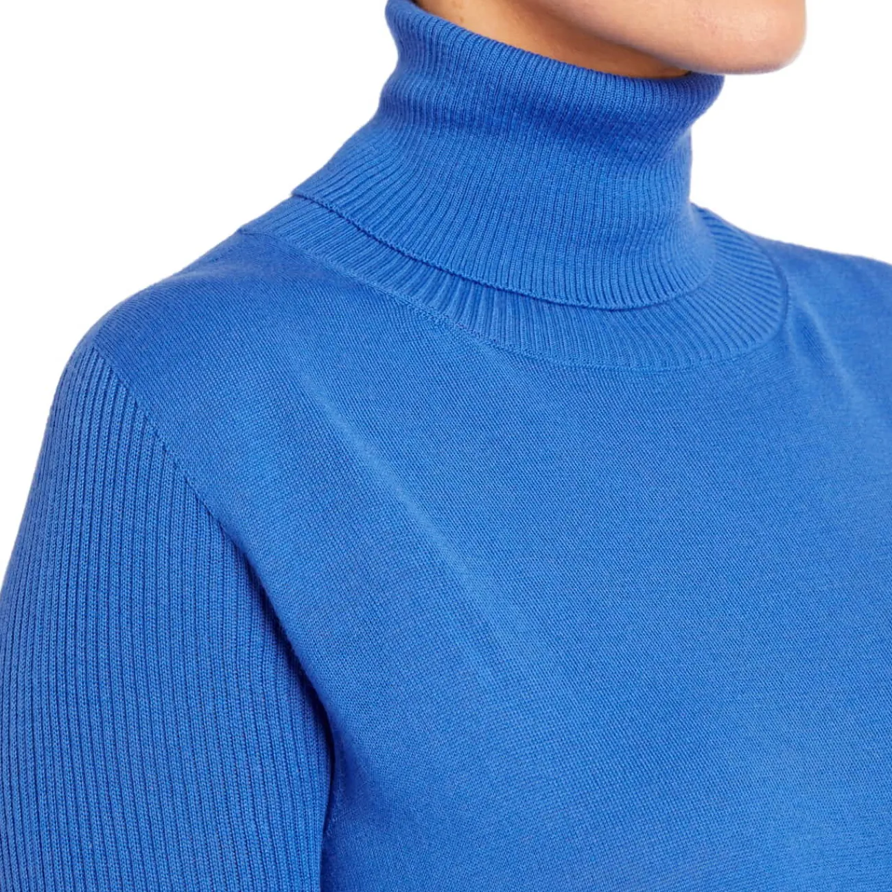 Discount Marina Rinaldi POLO NECK SWEATER COBALT