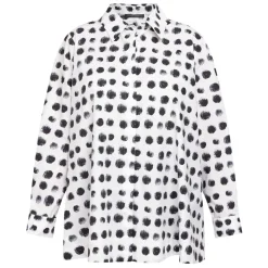 Best Marina Rinaldi Printed Poplin Shirt White