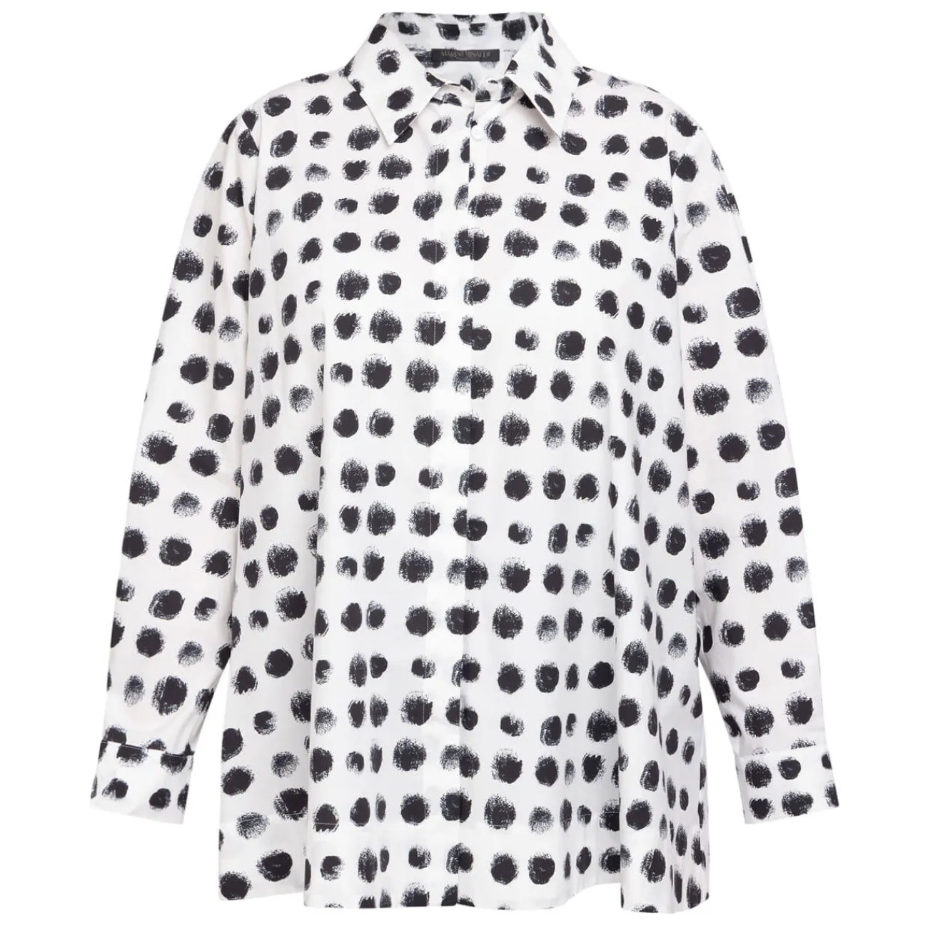 Best Marina Rinaldi Printed Poplin Shirt White