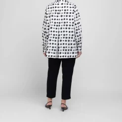 Best Marina Rinaldi Printed Poplin Shirt White