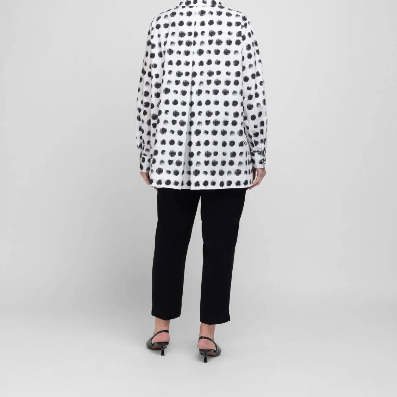 Best Marina Rinaldi Printed Poplin Shirt White