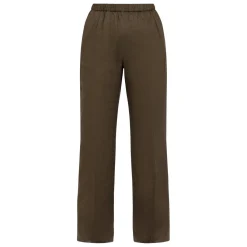 Sale Marina Rinaldi Pull On Linen Trousers Khaki Green