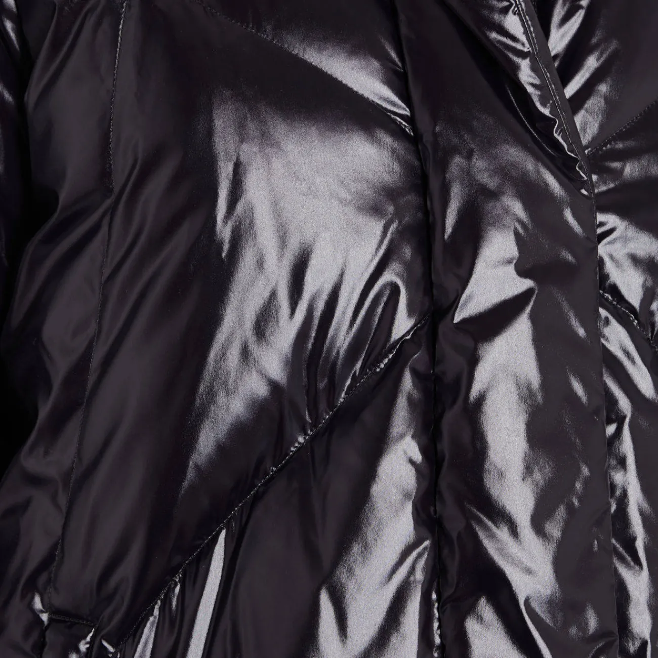 New Marina Rinaldi Sport MARINA RINALDI QUILTED GLOSS PUFFER BLACK