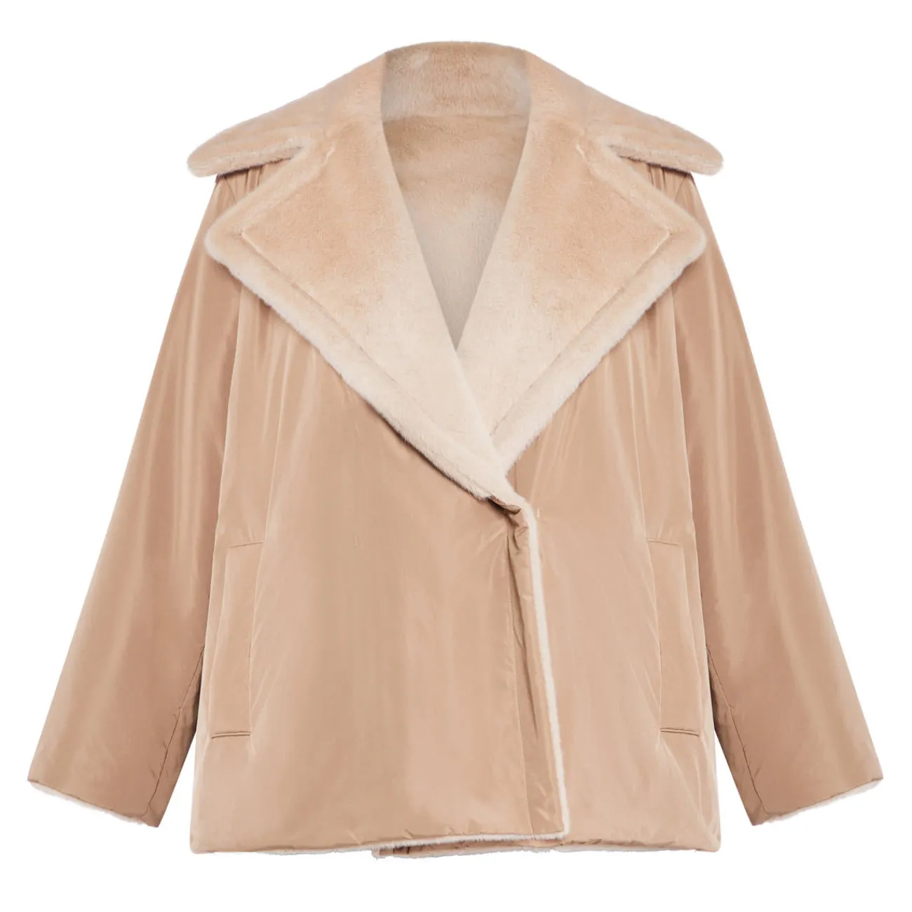 Hot Marina Rinaldi Reversable Coat Champagne