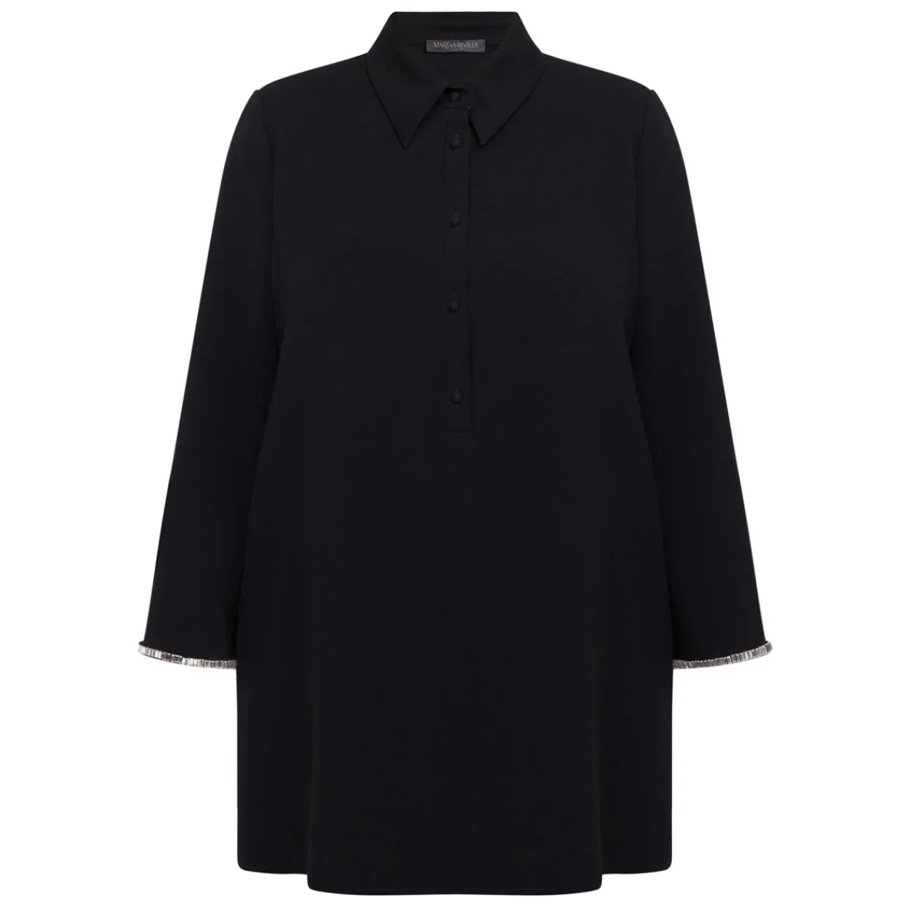 Clearance Marina Rinaldi Elegante Marina Rinaldi Rhinestone Cuff Tunic Black