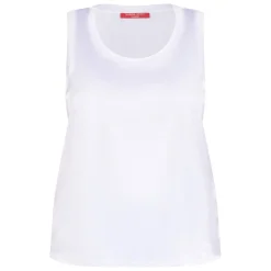 Sale Marina Rinaldi Sport Marina Rinaldi Satin and Jersey Vest White
