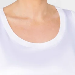 Sale Marina Rinaldi Sport Marina Rinaldi Satin and Jersey Vest White