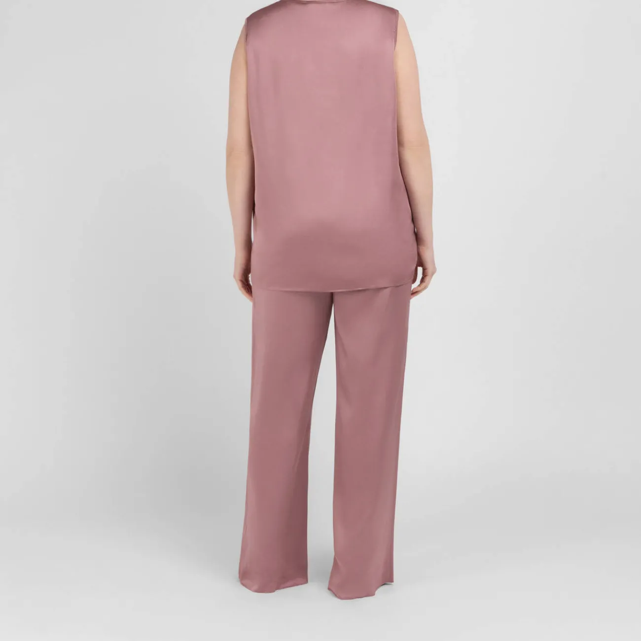 Online Marina Rinaldi Satin Top Dusty Pink
