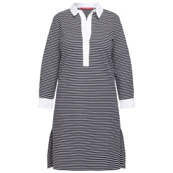 New Marina Rinaldi Sport Marina Rinaldi Stripe Jersey Dress Navy