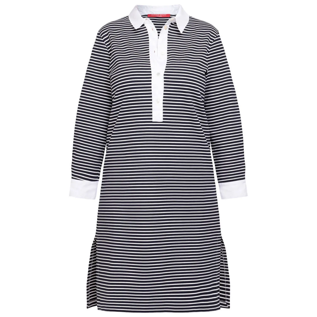 New Marina Rinaldi Sport Marina Rinaldi Stripe Jersey Dress Navy