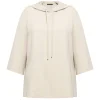 New Marina Rinaldi Triacetate Cady Hoodie Beige