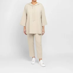 New Marina Rinaldi Triacetate Cady Hoodie Beige