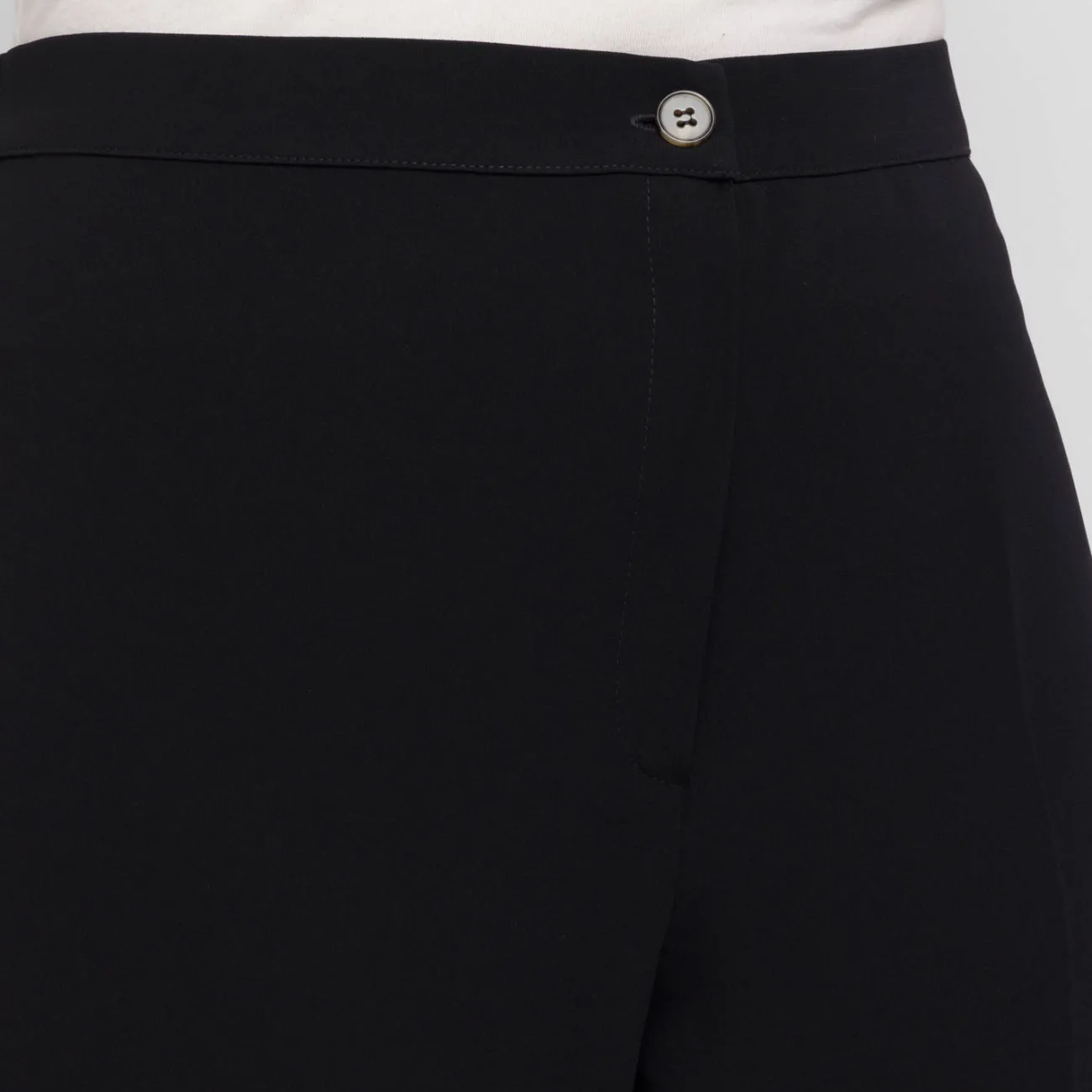 Fashion Marina Rinaldi Triacetate Trouser Slim Fit Black
