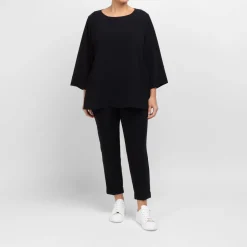 Sale Marina Rinaldi Triacetate Cady Tunic Black