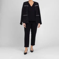 Online Marina Rinaldi Triacetate Cady Top Black Optional Sleeve