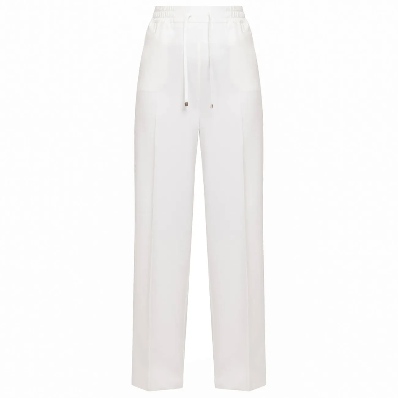 New Marina Rinaldi Sport Marina Rinaldi Viscose Twill Trousers White
