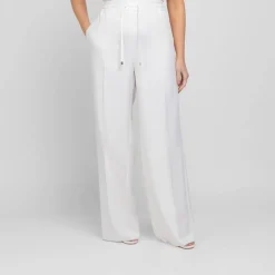 New Marina Rinaldi Sport Marina Rinaldi Viscose Twill Trousers White
