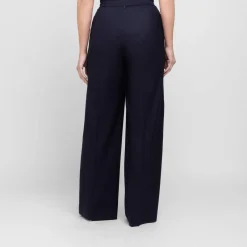 Clearance Marina Rinaldi Sport Marina Rinaldi Viscose Twill Trousers Navy