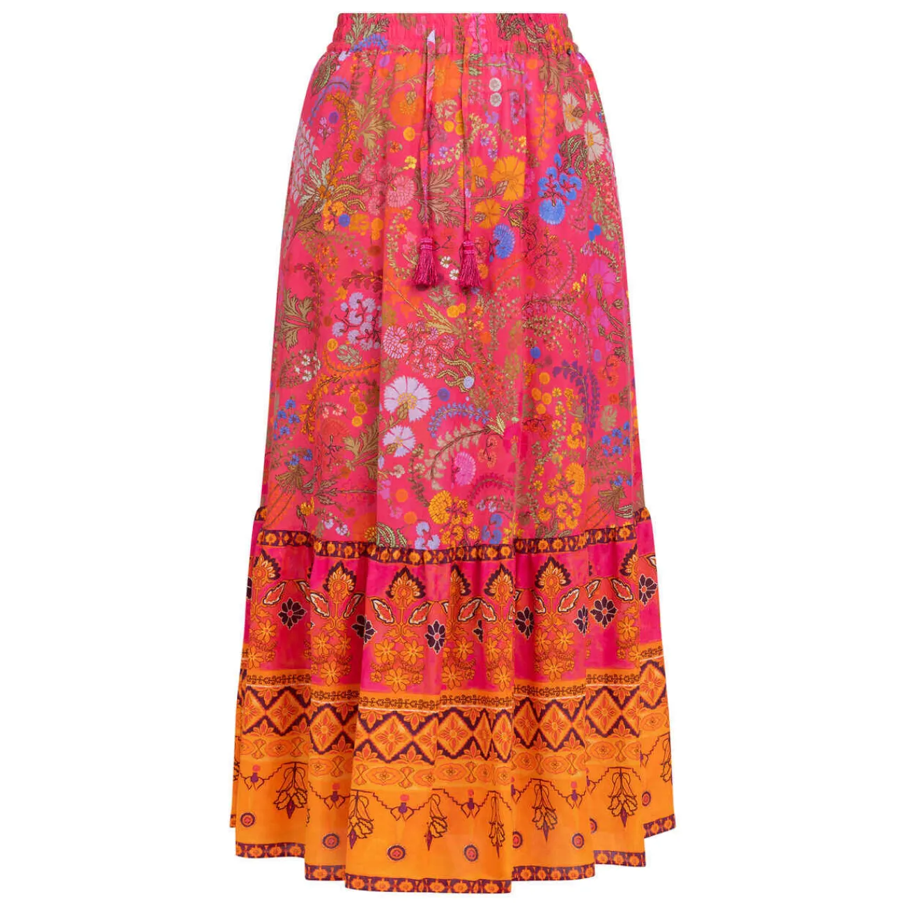 Fashion Marina Rinaldi Sport Marina Rinaldi Wildflower Maxi Skirt Hot Pink