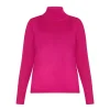 New Marina Rinaldi WOOL BLEND POLO NECK FUCHSIA