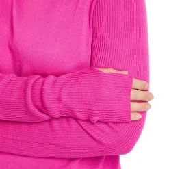 New Marina Rinaldi WOOL BLEND POLO NECK FUCHSIA