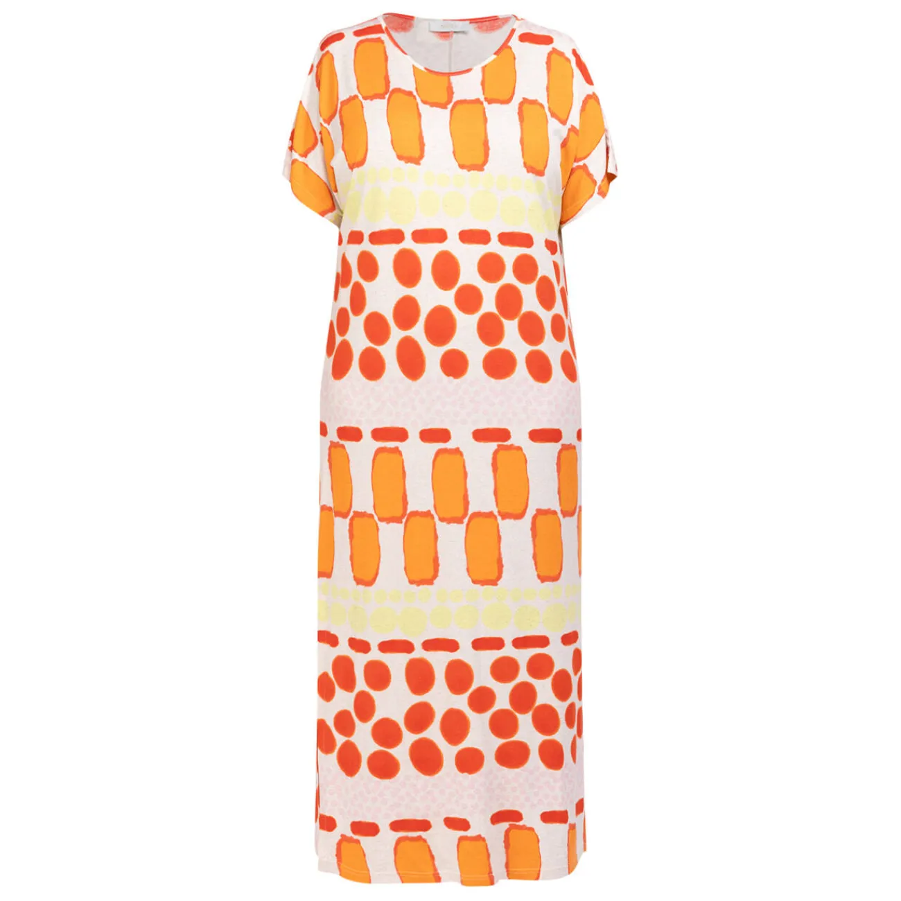 Fashion Godske Noen Abstract Print Dress Coral